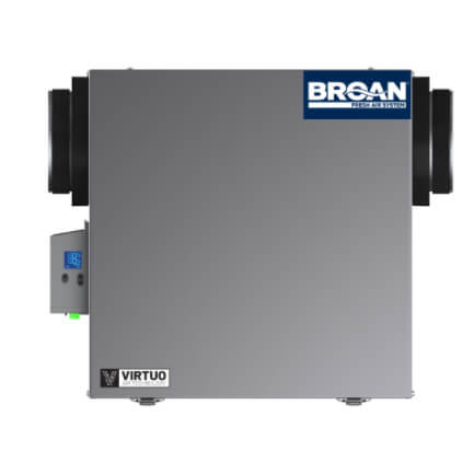 BROAN-NUTONE Broan B160H65RS 160 CFM AI Series Heat Recovery Ventilator w/ Side Ports (68% Efficiency)