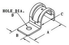 BRIDGEPORT Bridgeport US-4461 Strap Unvi 3/8 Inch 0.425 to 0.61 Inch Steel