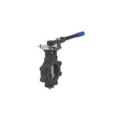 MILWAUKEE VALVE Milwaukee Valve HP1LCS4212025 HP Series 2-1/2 in Carbon Steel RPTFE Lever Handle Butterfly Valve