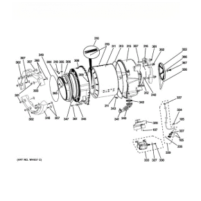 GENERAL ELECTRIC WH08X10055 TWO EAR CLAMPS