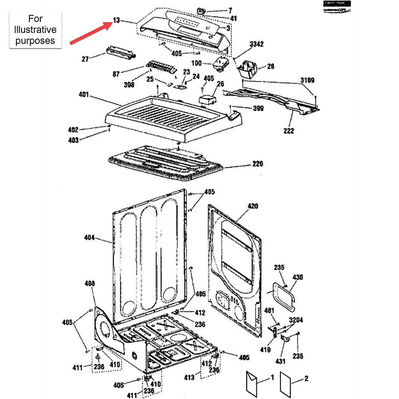 FISHER & PAYKEL WE19M1628 AIR CLEANER REPLACEMENT PARTS