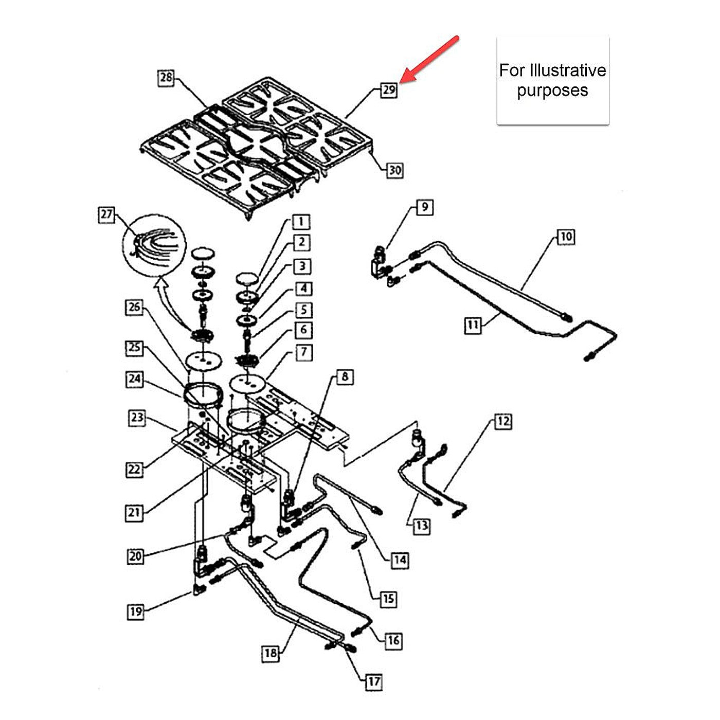 FISHER & PAYKEL 210594 GAS VALVE ASSEMBLIES
