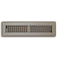 TRUAIRE RECTORSEAL 150MB02X12 2-WAY BROWN STAMPED FLOOR REGISTER 1/2 BLADE SPACING