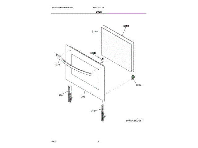 ELECTROLUX 807031902 WALL BRACKETS & PARTS