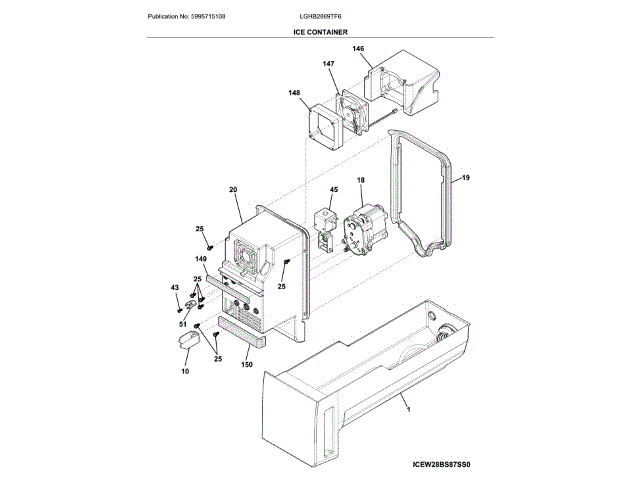 ELECTROLUX 242095415 AIR CLEANER REPLACEMENT PARTS