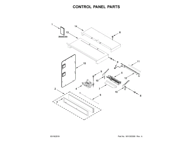 WHIRLPOOL W11113207 WALL BRACKETS & PARTS