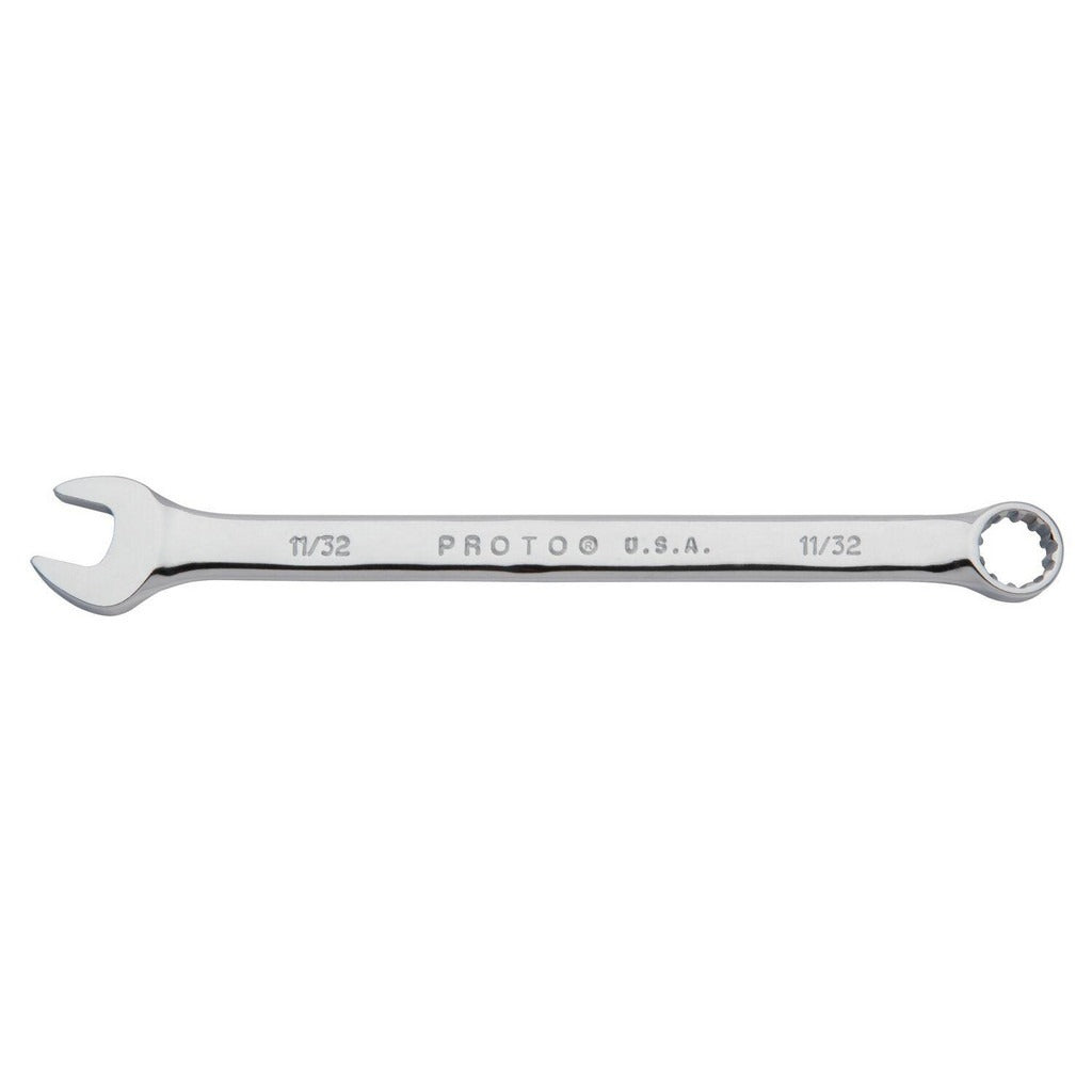 PROTO Proto J1211SPL Combination Wrench 11/32 Inch 12-point