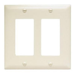 LEGRAND Pass & Seymour TP262LA Decorator Wallplate 2-Gang Light Almond