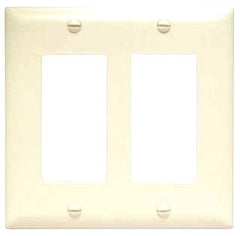 LEGRAND Pass & Seymour TP262LA Decorator Wallplate 2-Gang Light Almond