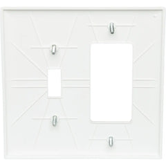 LEGRAND Pass & Seymour TPJ126W Combination Openings 1 Toggle Switch and 1 Decorator 2-Gang White
