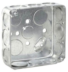 EATON Crouse-Hinds TP414 Square Outlet Box 21 cu-in Capacity 4 x 4 x 1-1/2