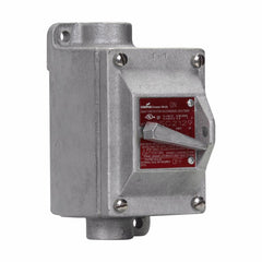 EATON Crouse-Hinds EDSC2129 Snap Switch Control Station 120/277 VAC 1-Gang Factory Sealed Feed-Through