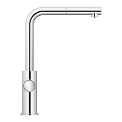 GROHE GROHE 31608002 Blue Professional Single Handle Pull Out Kitchen Faucet in Starlight Chrome