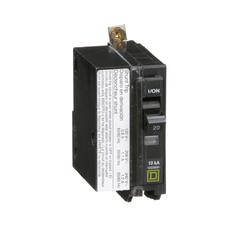 SCHNEIDER ELECTRIC Square D QOB1201021 Miniature Circuit Breaker 120/240 Volt 20 Amp
