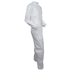 KleenGuard 44303 A40 Liquid Particle Protection Disposable Coverall, Unisex, L, Microporous Film Laminate