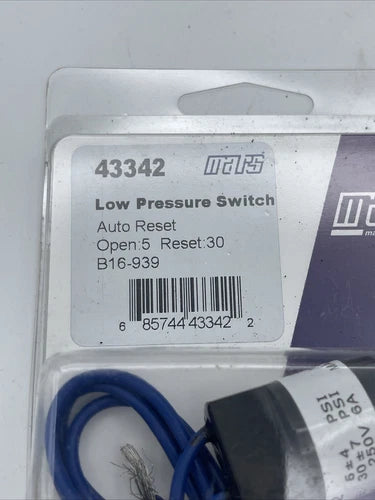 MARS MARS 43342 Low Pressure Switch