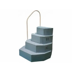 MERLIN INDUSTRIES Merlin Industries 30127 King Aqua Above Ground Pool Steps with Handrail - Blue Granite