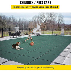 MERLIN INDUSTRIES MERLIN INDUSTRIES 25M-T-GR SmartMesh Rectangle Green Safety Pool Cover