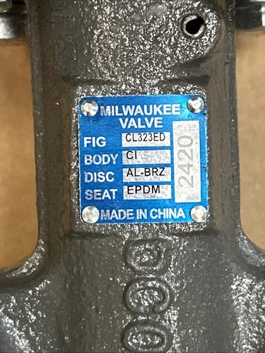 MILWAUKEE Milwaukee CL323ED-800 Butterfly Valve 6 in