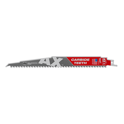 MILWAUKEE MILWAUKEE MIL-48-00-5226 9-Inch 5 TPI The Ax Carbide Teeth Sawzall Reciprocating Saw Blade