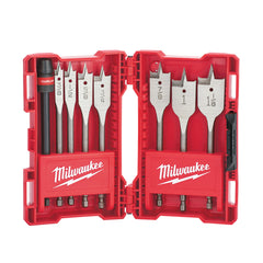 MILWAUKEE MILWAUKEE MIL-49-22-0175 QUIK-LOK Flat Boring Bit Set - 8 Piece
