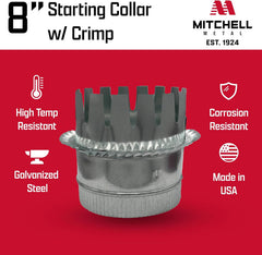 MITCHELL METAL PRODUCTS MM-3488 DUCT COLLARS