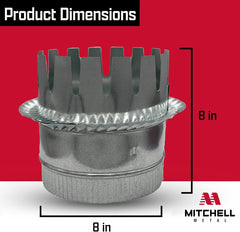 MITCHELL METAL PRODUCTS Mitchell Metal Products MM-3488 HVAC Ductboard Starting Collar with Crimp