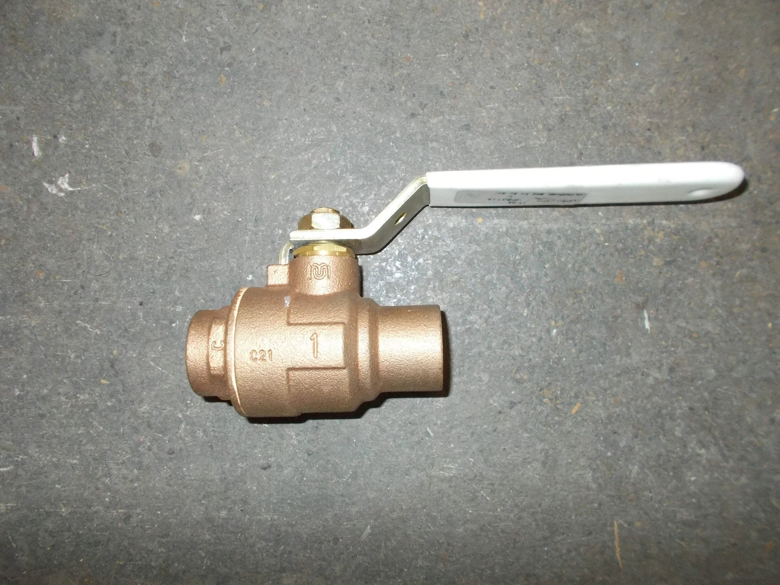MILWAUKEE Milwaukee UPBA100S-1 2-Piece Ball Valve - Bronze, Threaded
