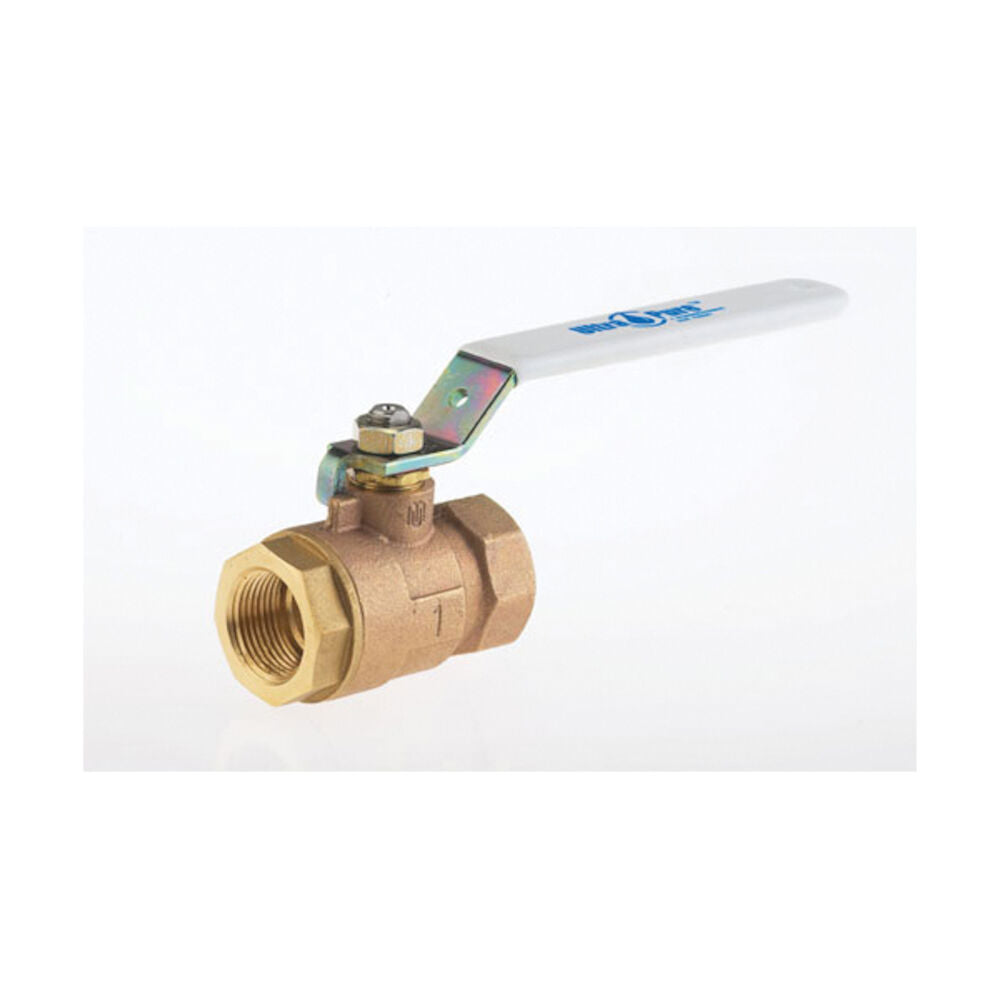 MILWAUKEE Milwaukee UPBA100S-1 2-Piece Ball Valve - Bronze, Threaded