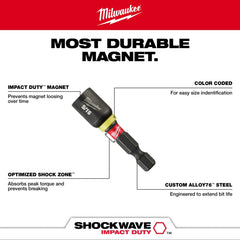 MILWAUKEE Milwaukee MIL-49-66-4506 SHOCKWAVE 7/16 Magnetic Nut Driver