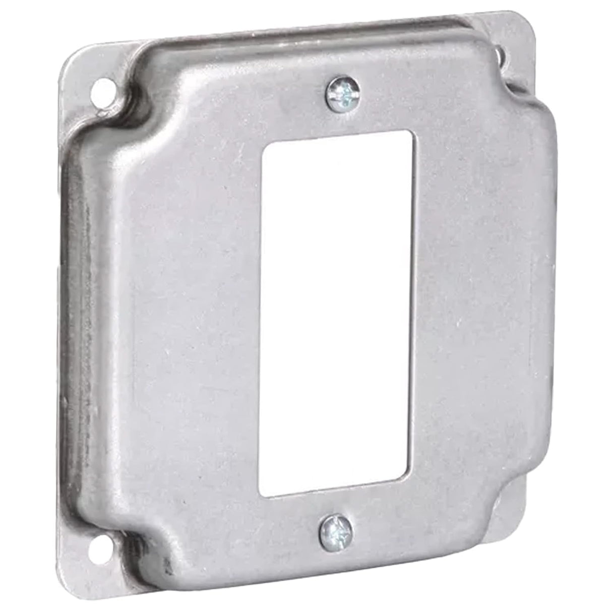 MULBERRY MULBERRY 11432U 4 Inch Square Metal GFCI Electrical Box Cover - 1/2 Inch Raised