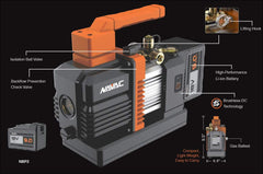 NAVAC NAVAC NAVAC-NP4DLM Cordless Vacuum Pump - 4 CFM