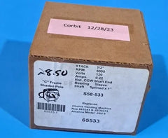PACKARD Packard 65533 C-Frame Motor - 1/2 Stack, 120V, 3000 RPM