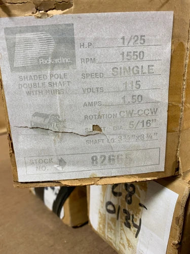 PACKARD Packard 82665 Motor Open Enclosure