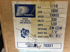 PACKARD Packard 70321 Electric Blower Motor 230 Volts Single-phase 70321