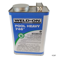 IPS CORPORATION IPS CORPORATION 13566 Weld-On 746 Pool Heavy Duty PVC Cement - Gray, 1 Gallon