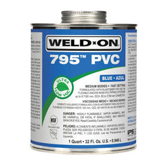 IPS CORPORATION IPS Corporation 11905 Weld-On 795 PVC Cement - Blue (Fades to Clear) - 1 Quart