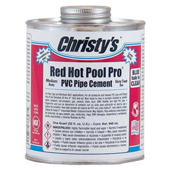 IPS CORPORATION IPS CORPORATION 505175 - Christy's Red Hot Pool Pro PVC Cement - 1 Quart (12-Pack)