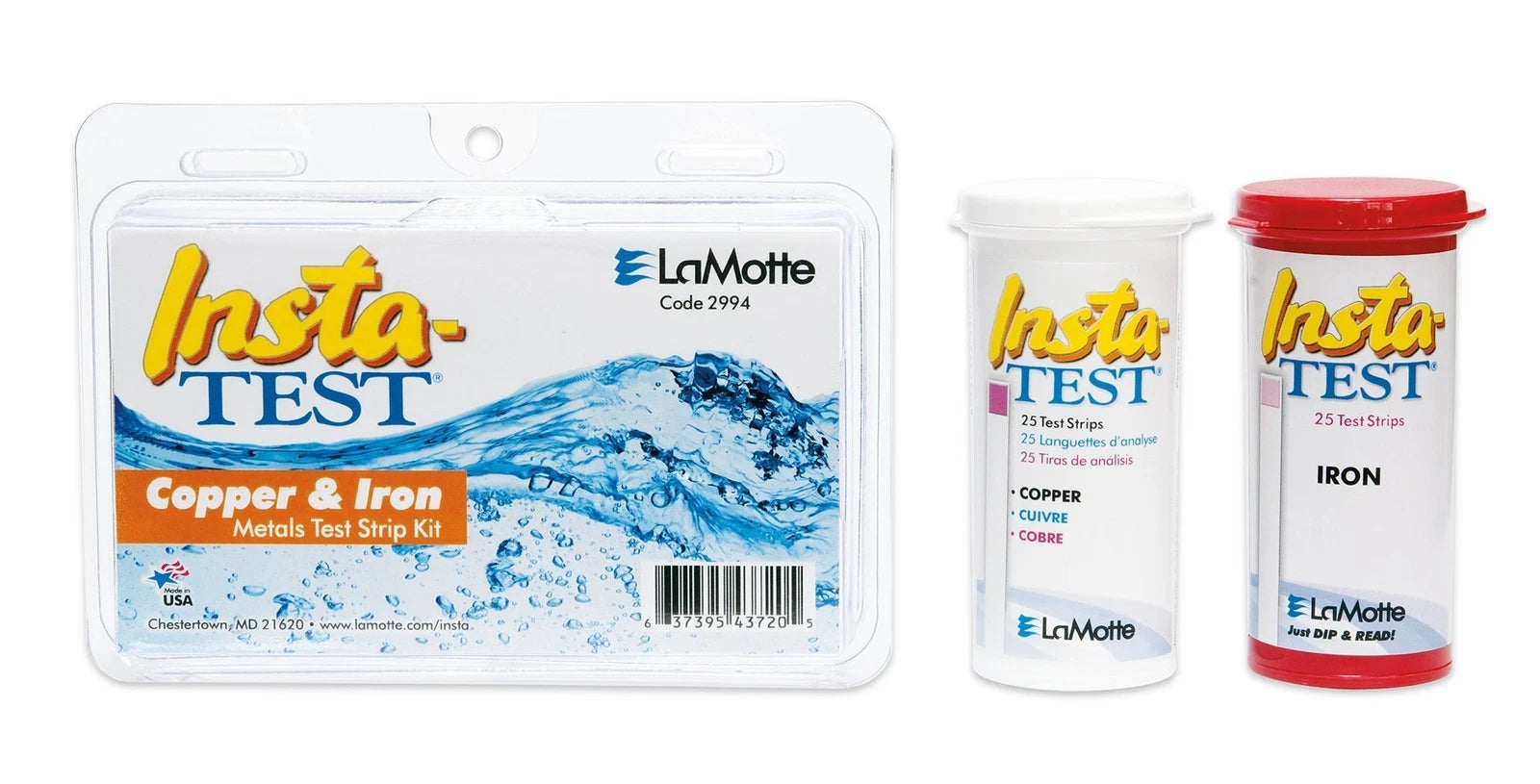 LAMOTTE LAMOTTE 2994 Insta-Test Copper and Iron Test Strip Kit