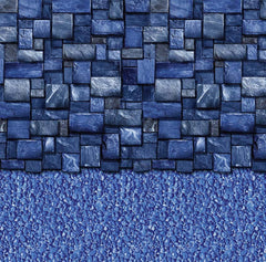LATHAM POOL PRODUCTS Latham Pool Products LA5RB1500BS2STX Blue Slate EZ Bead Above Ground Pool Liner - 15 ft Round, 52 in Wall
