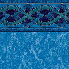 LATHAM POOL PRODUCTS LATHAM POOL PRODUCTS LA5OB1533SO2MAX Solona Blue Marble Vinyl EZ-Bead Above Ground Pool Liner - 15 ft x 33 ft Oval
