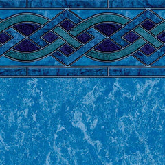 LATHAM POOL PRODUCTS LATHAM POOL PRODUCTS LA5OB1533SO2MAX Solona Blue Marble Vinyl EZ-Bead Above Ground Pool Liner - 15 ft x 33 ft Oval