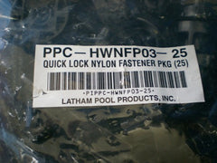 LATHAM POOL PRODUCTS LATHAM POOL PRODUCTS PPC-HWNFP03-25 Quick Lock Wall Fasteners - 25 Pack