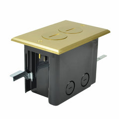 ALLIED MOULDED PRODUCTS Allied Moulded Products FB-2 Rectangular Floor Box Assembly Duplex Receptacle 24.5 Cu. In.