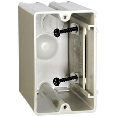 ALLIED MOULDED PRODUCTS Allied Moulded Products SB-1 Adjustable 1-Gang Switch/Receptacle Outlet Box 23 Cubic Inch