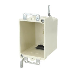 ALLIED MOULDED PRODUCTS Allied Moulded Products 9363-EWK 1-Gang Switch/Receptacle Outlet Box Old Work 2-7/8 Inches