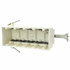 ALLIED MOULDED PRODUCTS Allied Moulded Products 5305-NBK Fiberglassbox 5-Gang Electrical Box New Work