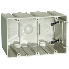 ALLIED MOULDED PRODUCTS Allied Moulded Products SB-3 Adjustable Electrical Box 61.0 CU-IN 3 Gang SB-3