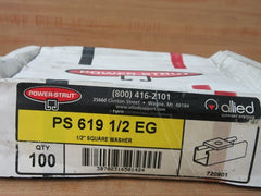 ALLIED ALLIED PS619-1/2-EG Power Strut Square Washer