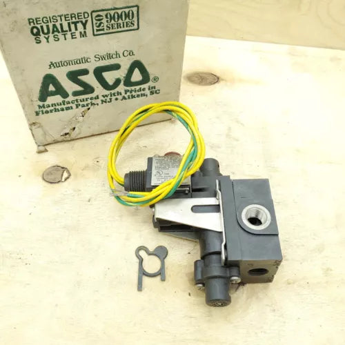 ASCO ASCO EF8401B204M 3-Way Solenoid Valve - 1/4 NPT, 24VDC